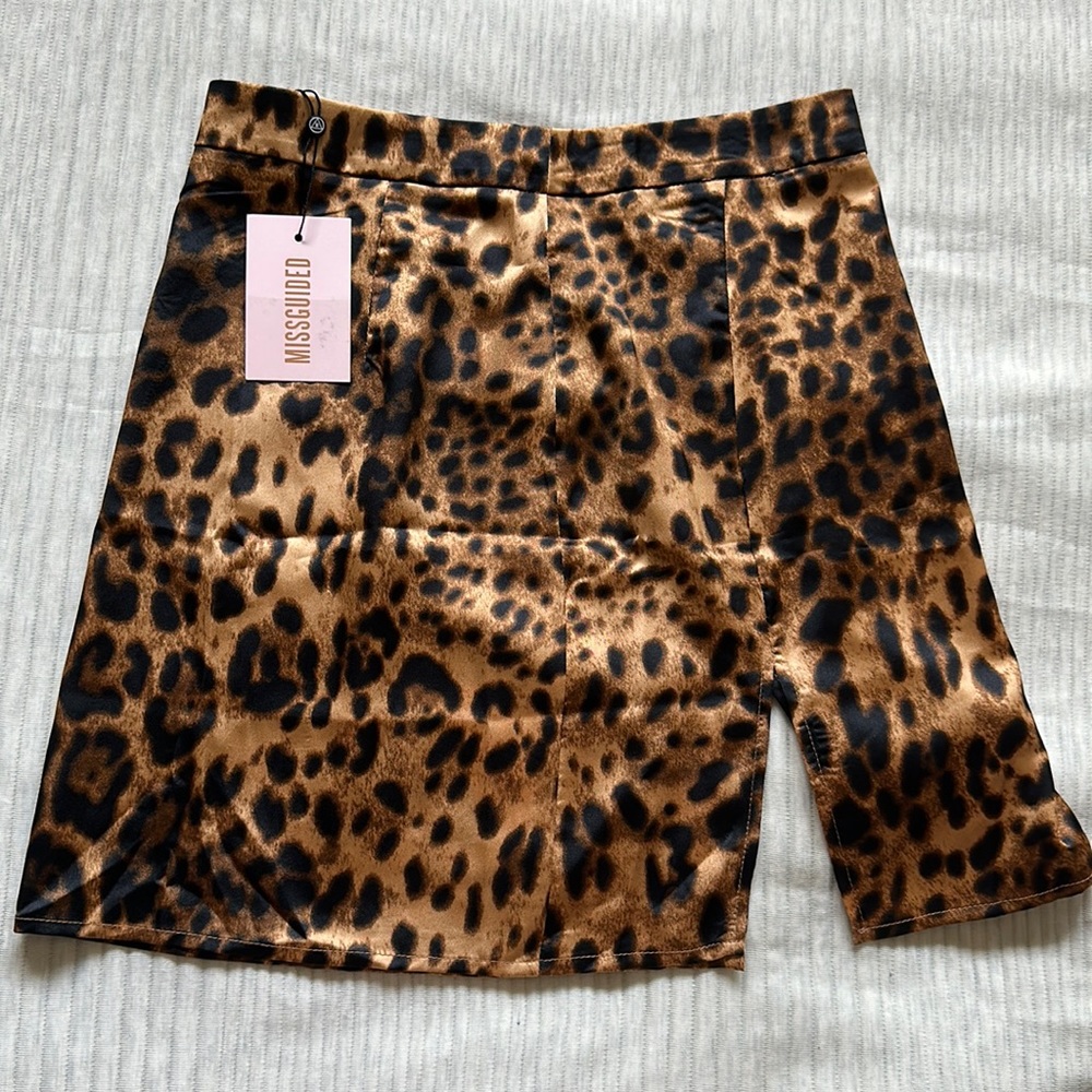 Misguided cheetah mini skirt